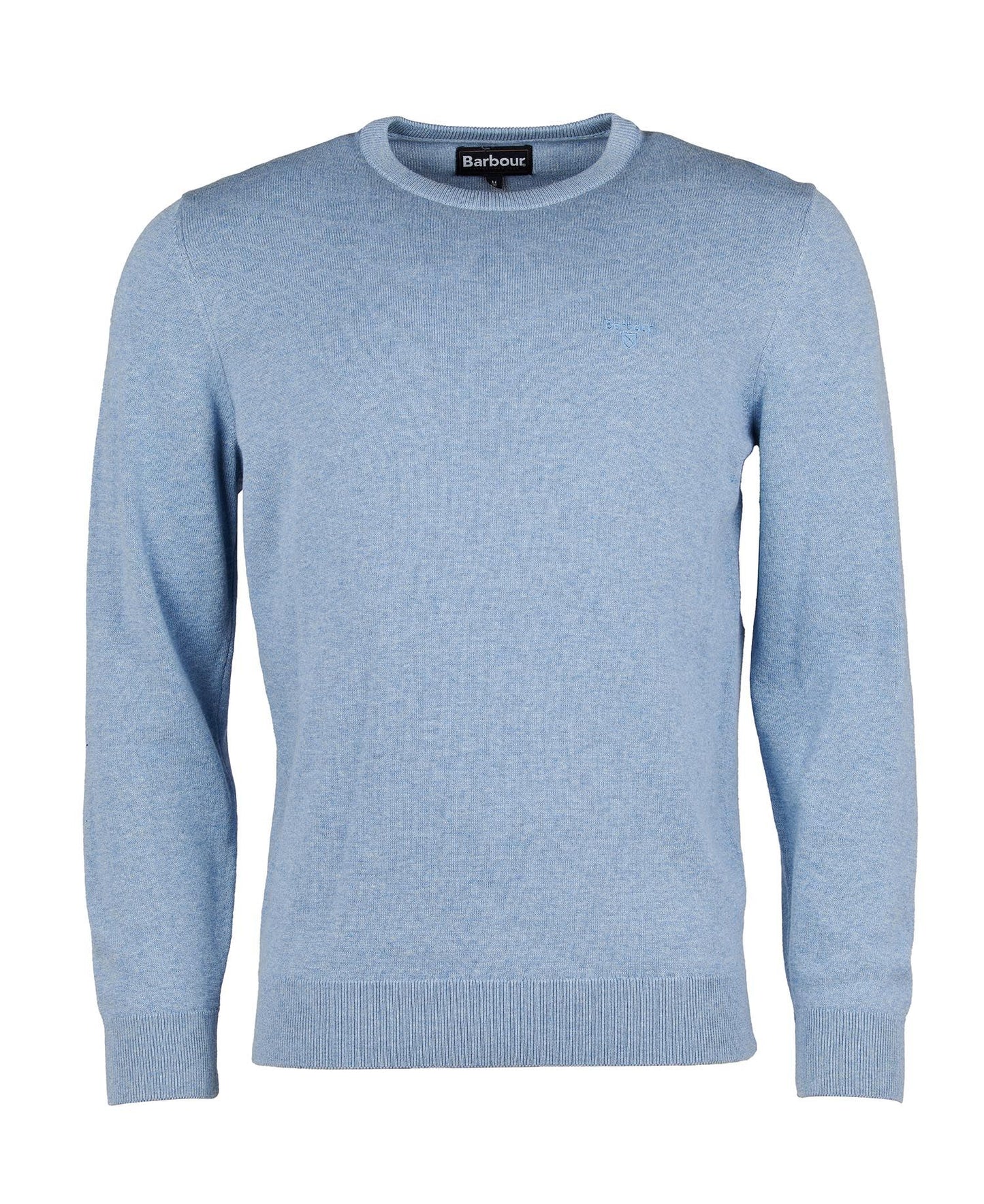 Pima Cotton Crew Neck Sweater - Dark Chambray