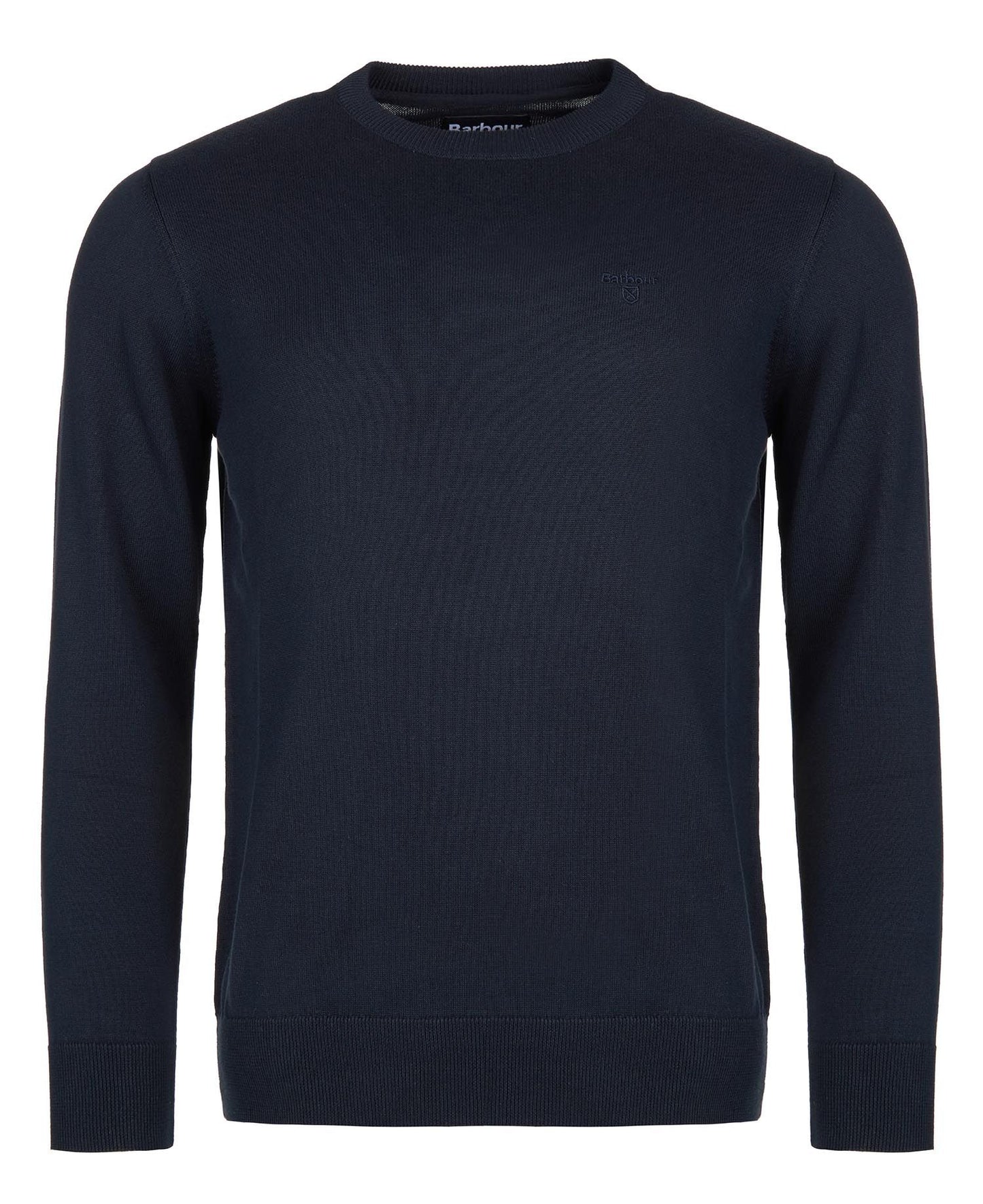 Pima Cotton Crew Neck Sweater - Navy