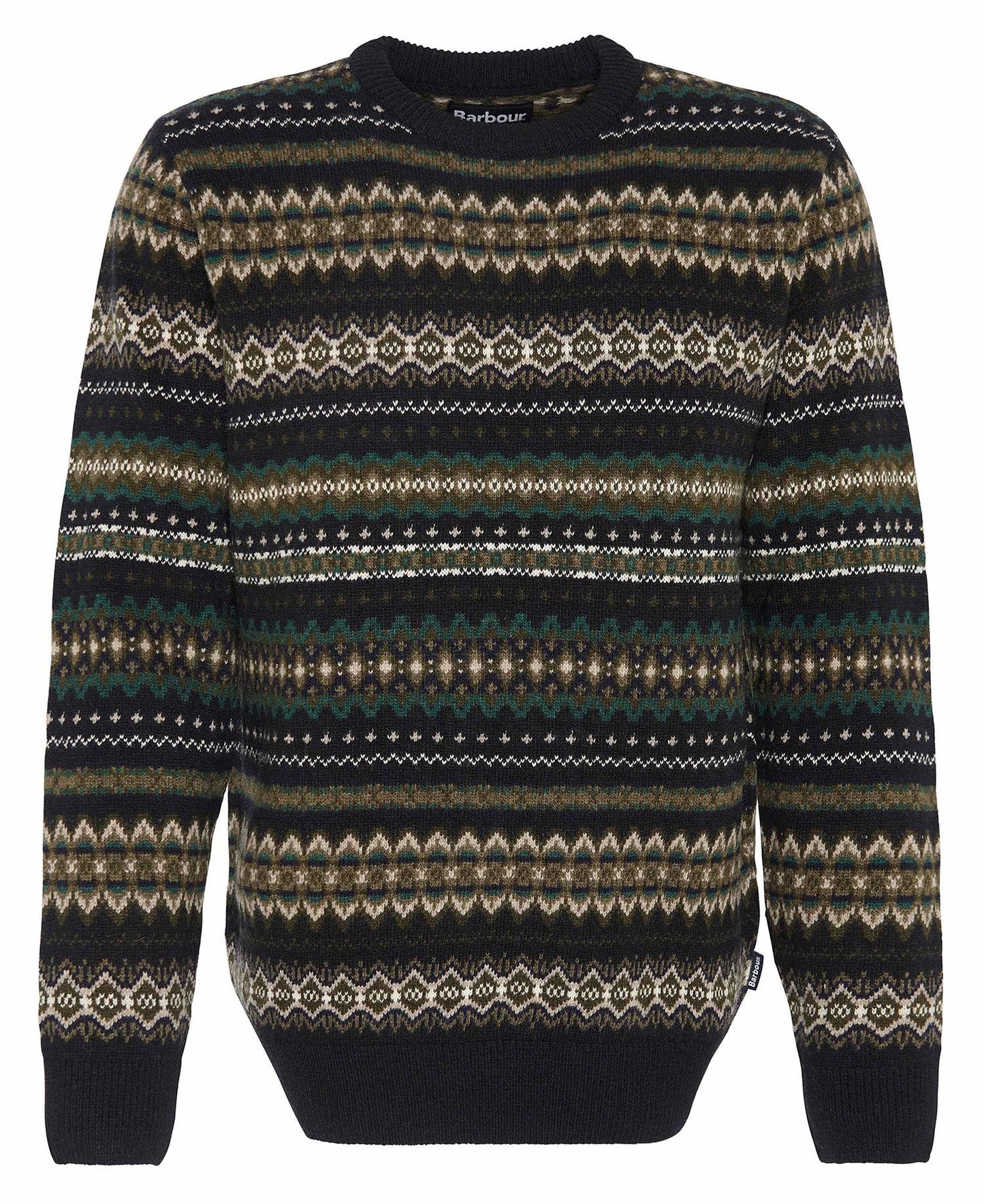 Case Fair Isle Jumper - Black Marl