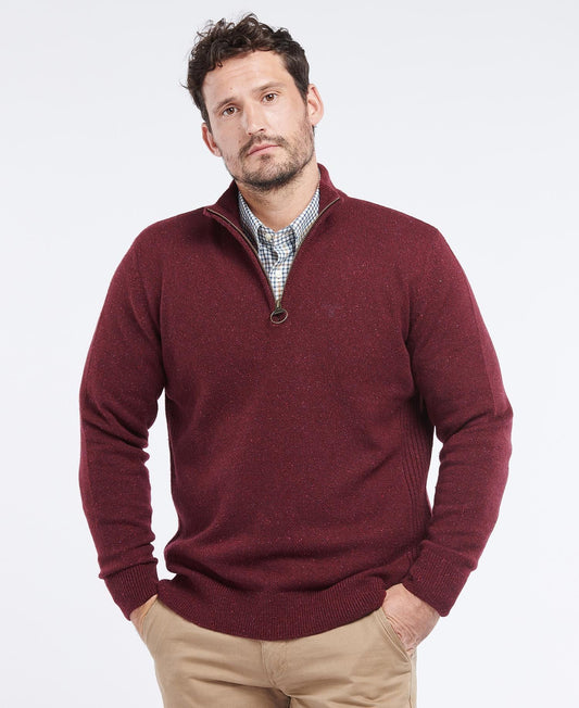 Essential Tisbury Half Zip Sweatshirt - Ruby