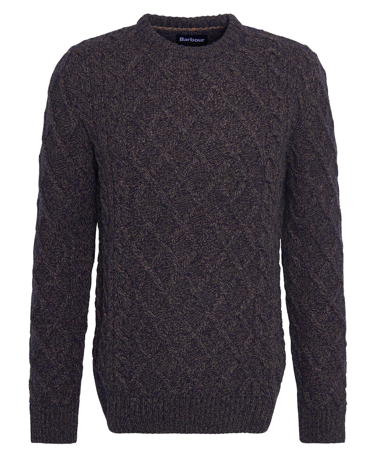 Stowford Cable Crew Neck Sweater - Navy Mix