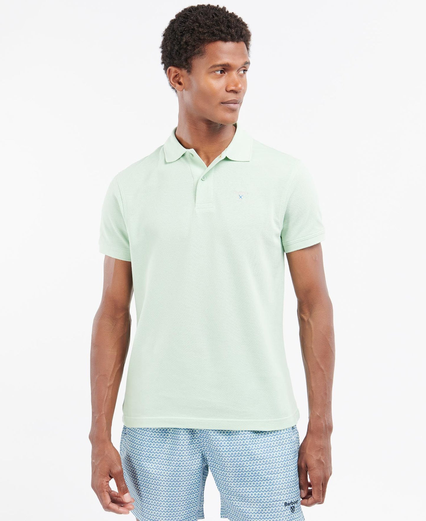 Men's Sports Polo - Dusty Mint