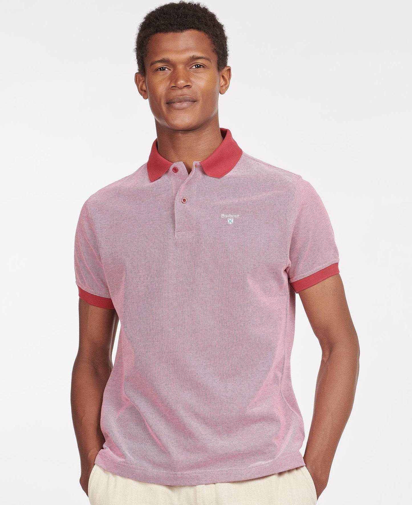 Sports Polo Mix Shirt - Raspberry