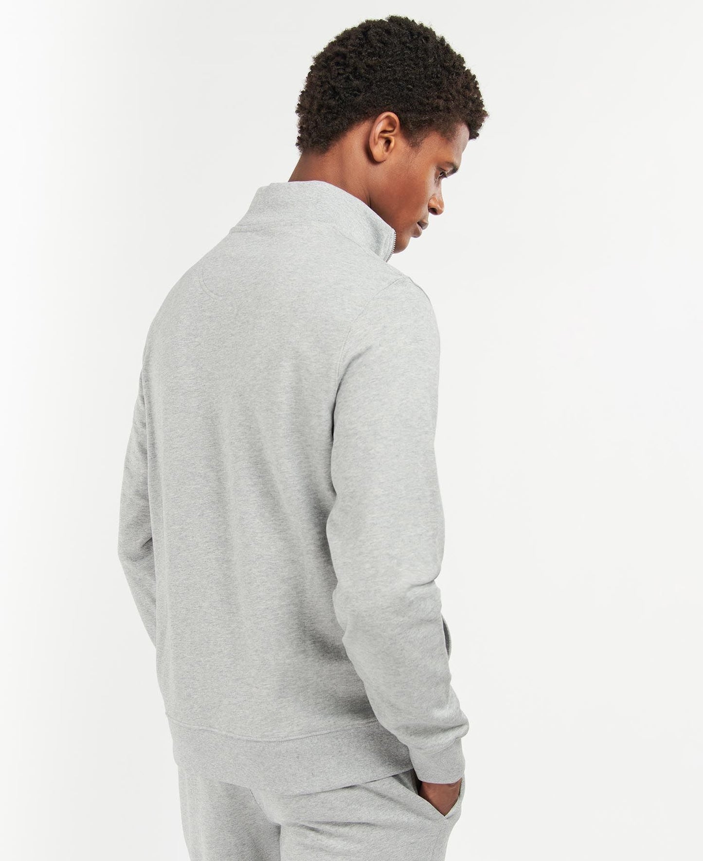 Rothley Half Zip Sweatshirt - Grey Marl