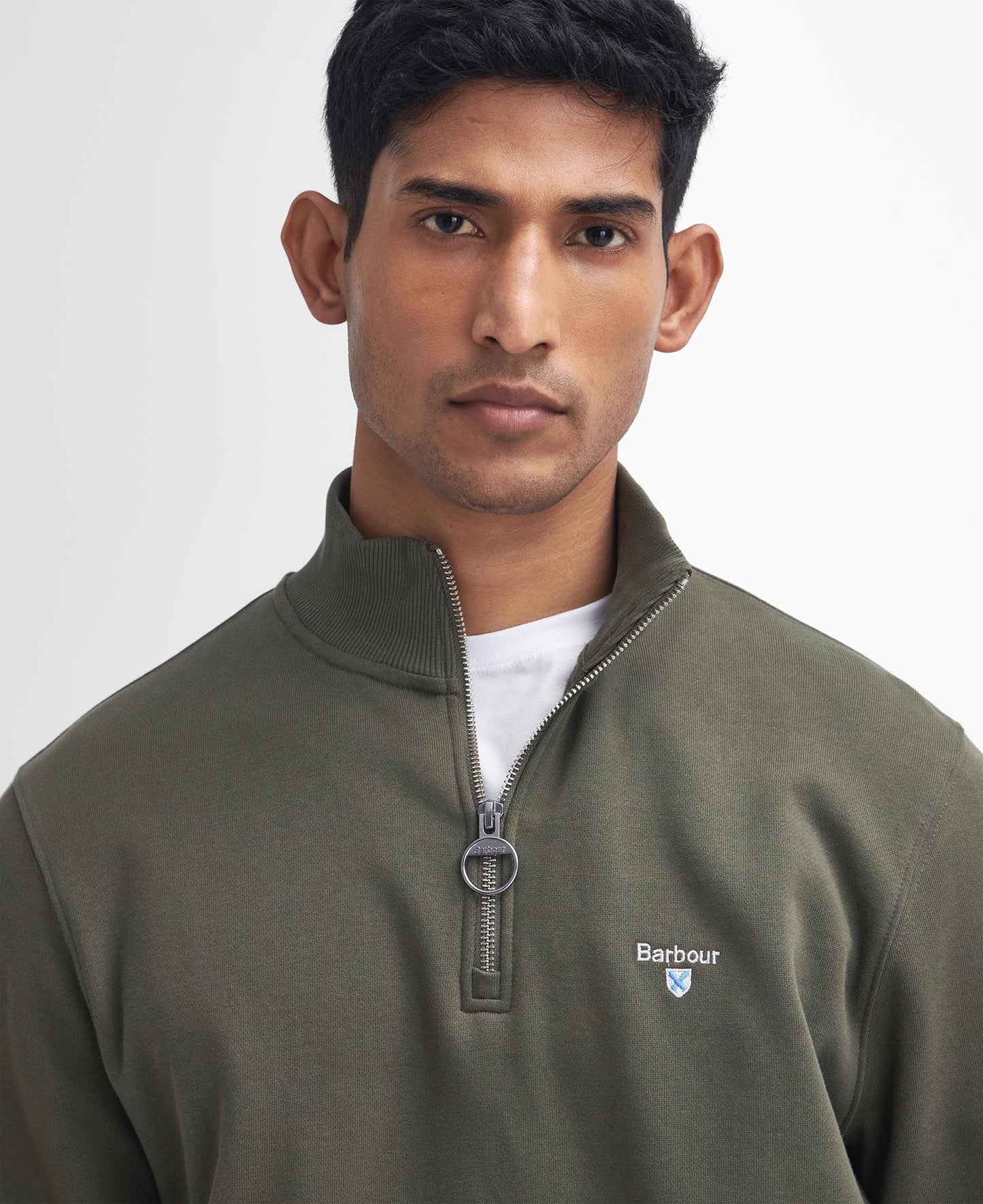 Beckhill Half-Zip Sweatshirt - Mid Olive