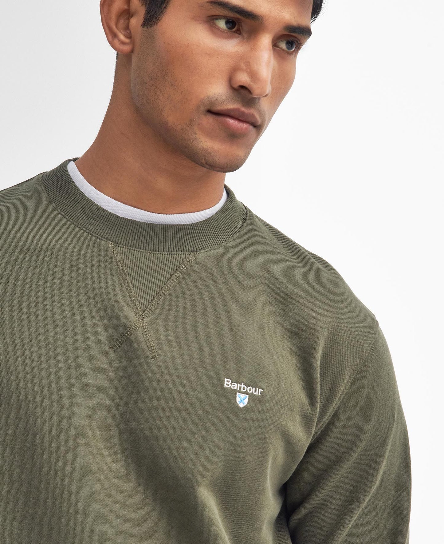 Beckhill Crew Neck Sweatshirt - Mid Olive