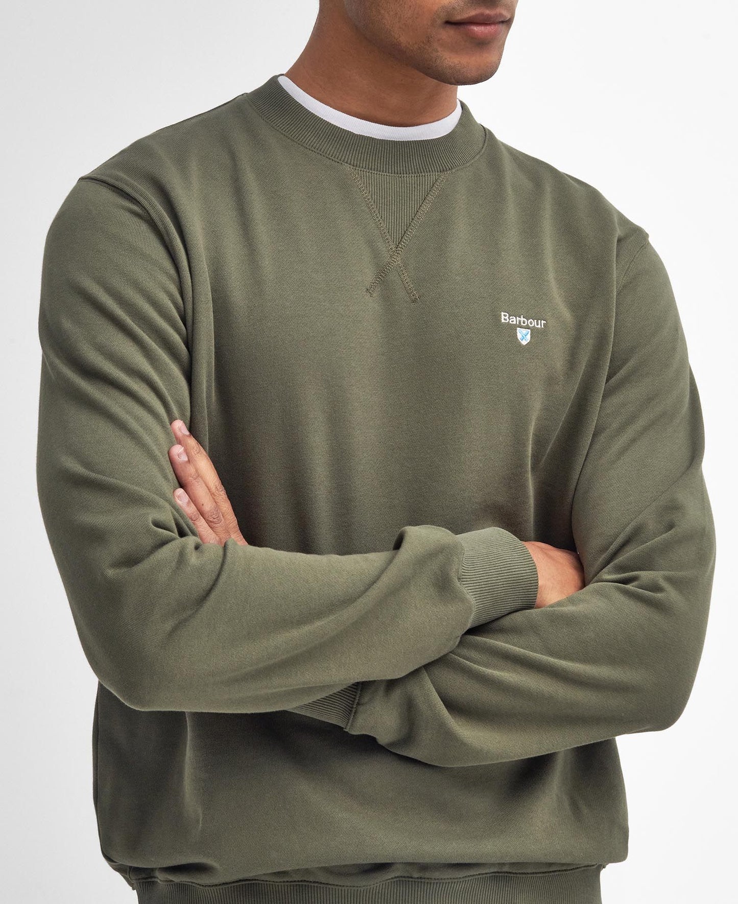 Beckhill Crew Neck Sweatshirt - Mid Olive