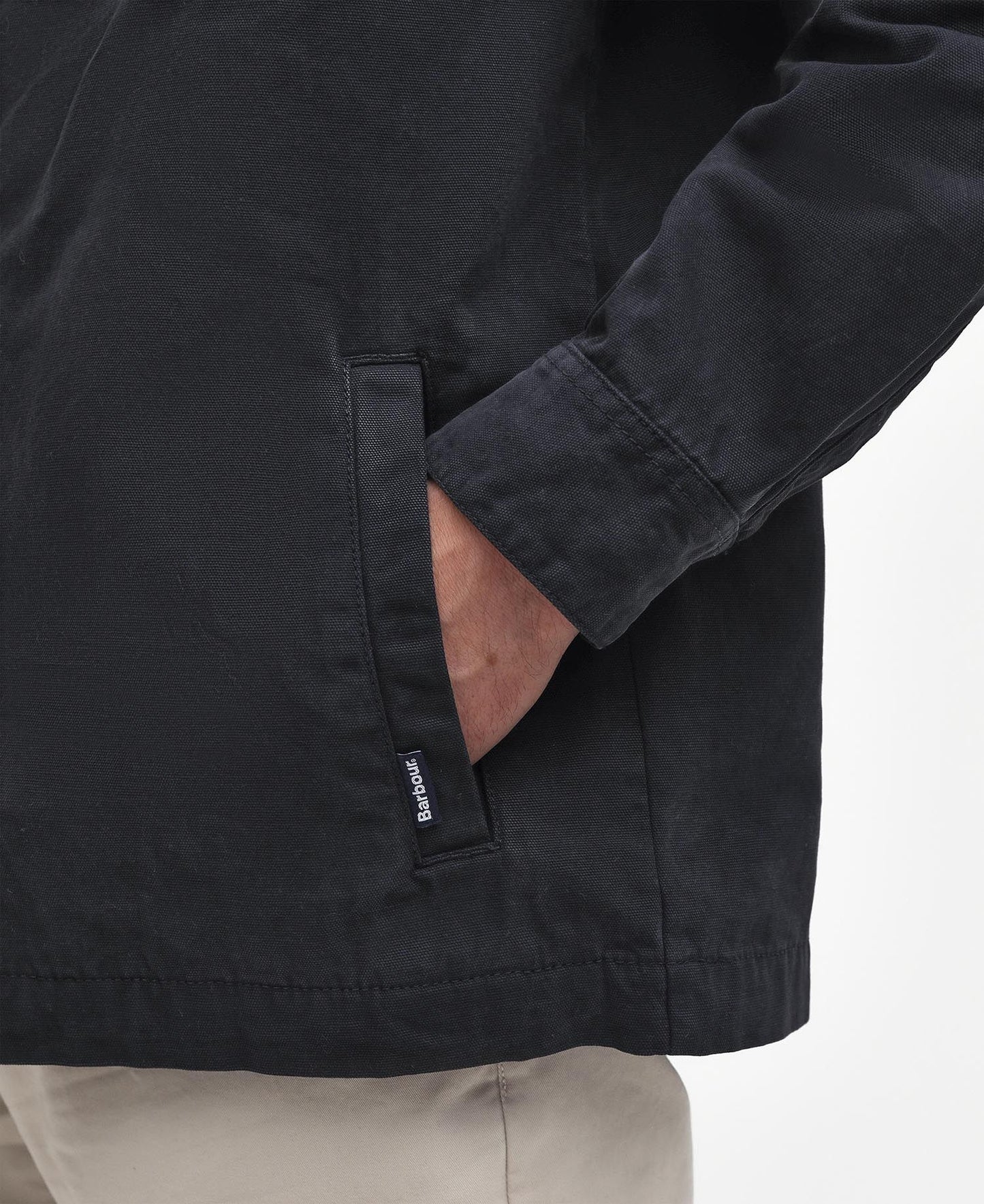 Washed Cotton Overshirt - Navy