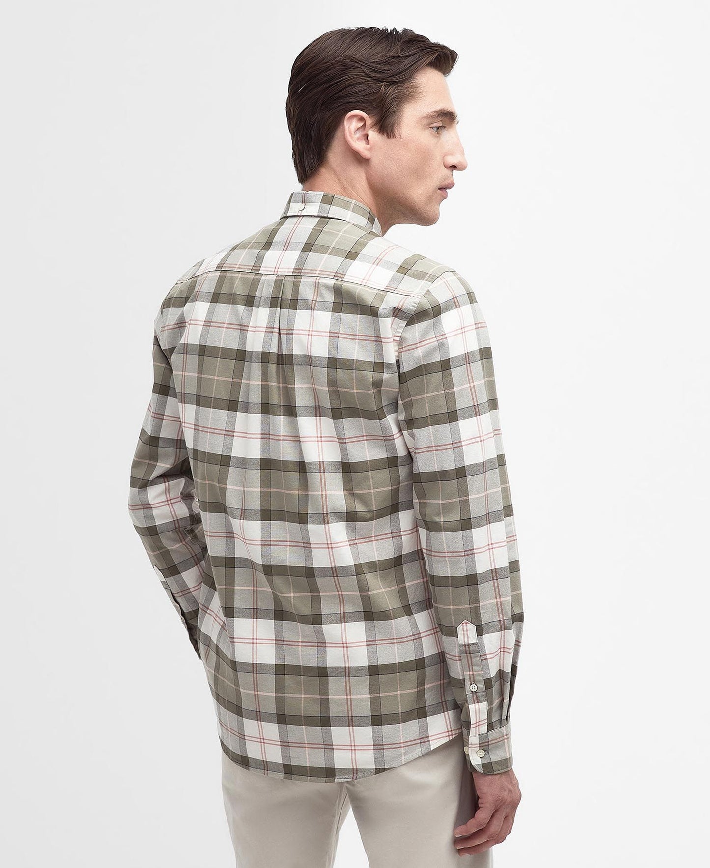 Lewis Tailored Shirt - Glenmore Olive Tartan