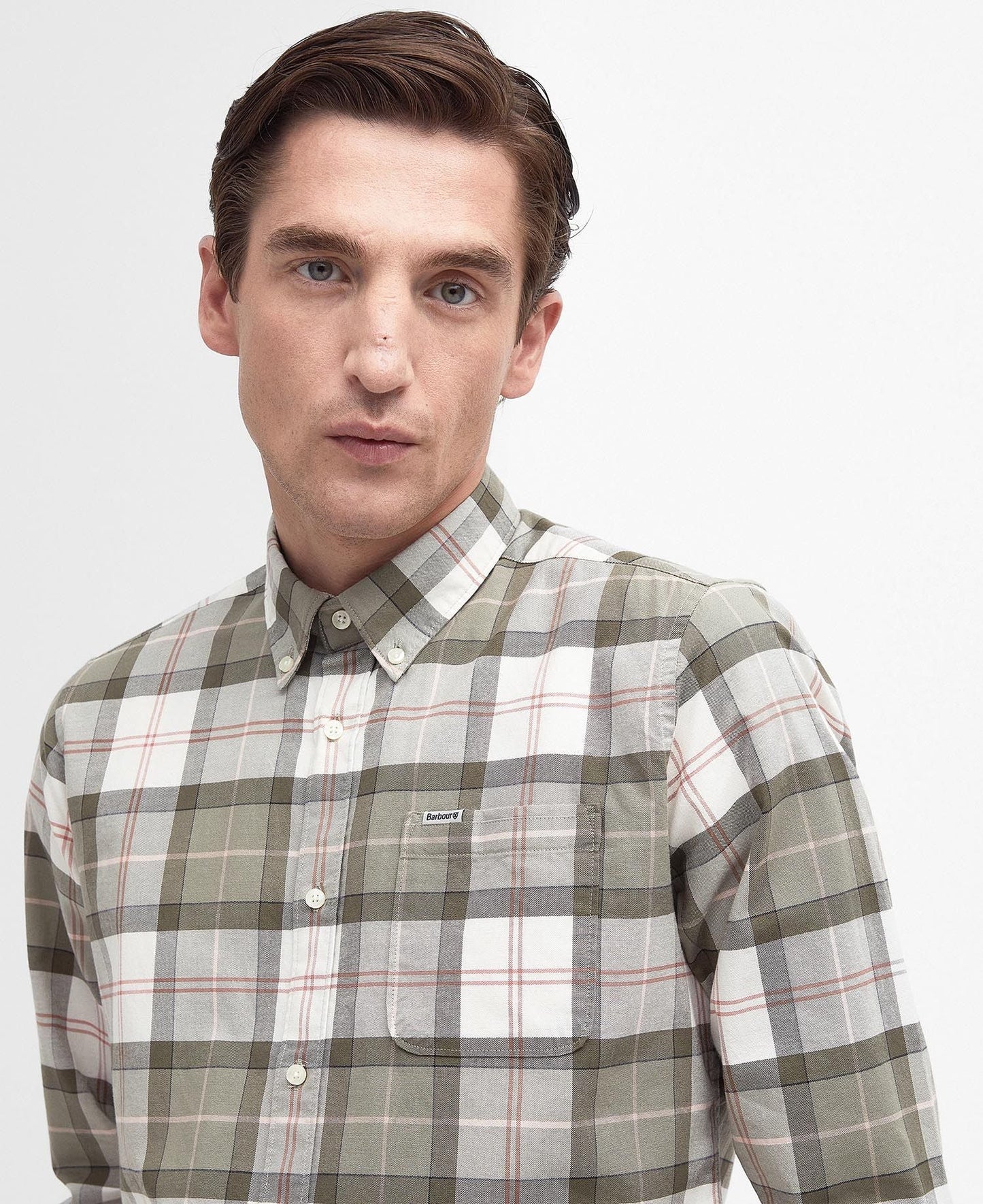 Lewis Tailored Shirt - Glenmore Olive Tartan