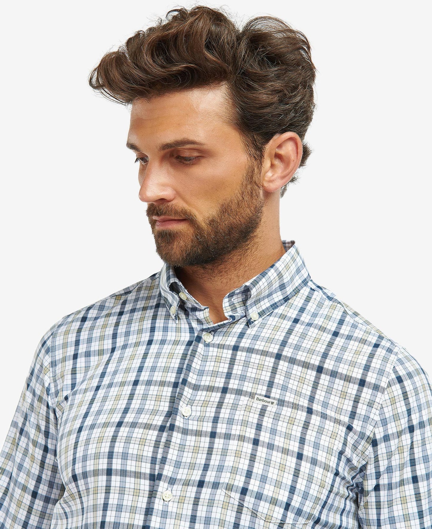 Men's Hallhill Checked Shirt - Sandstone