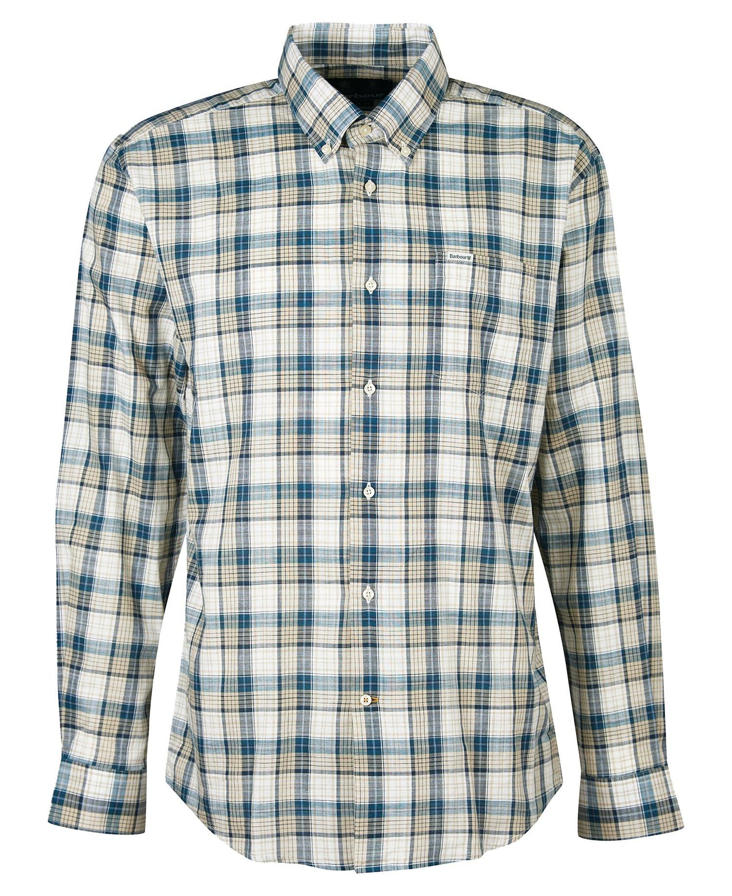 Men's Sadle Checked Shirt - Stone