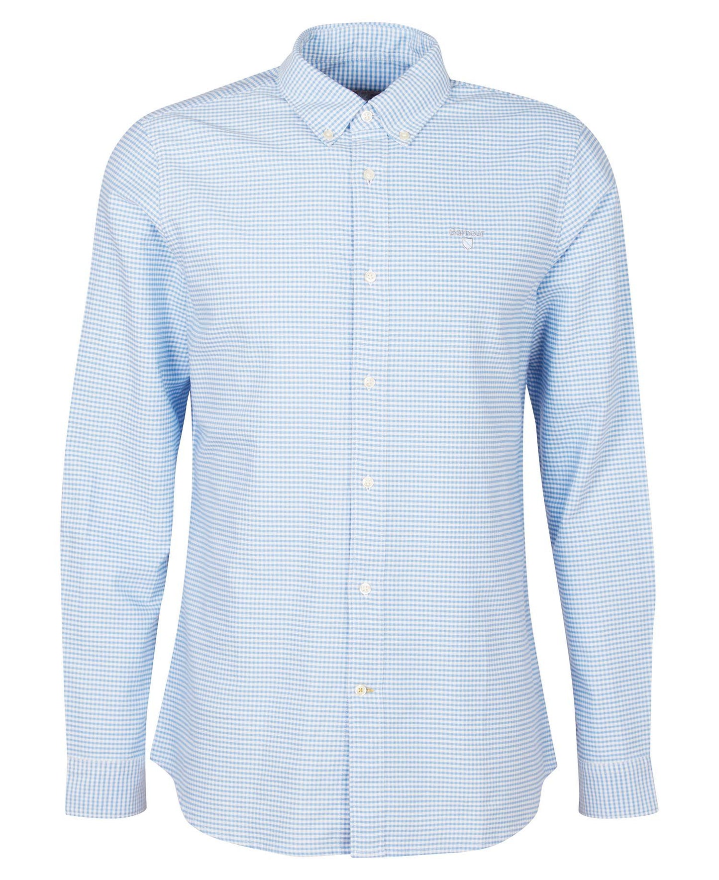 Men's Gingham Oxtown Tailored Shirt - Sky Blue