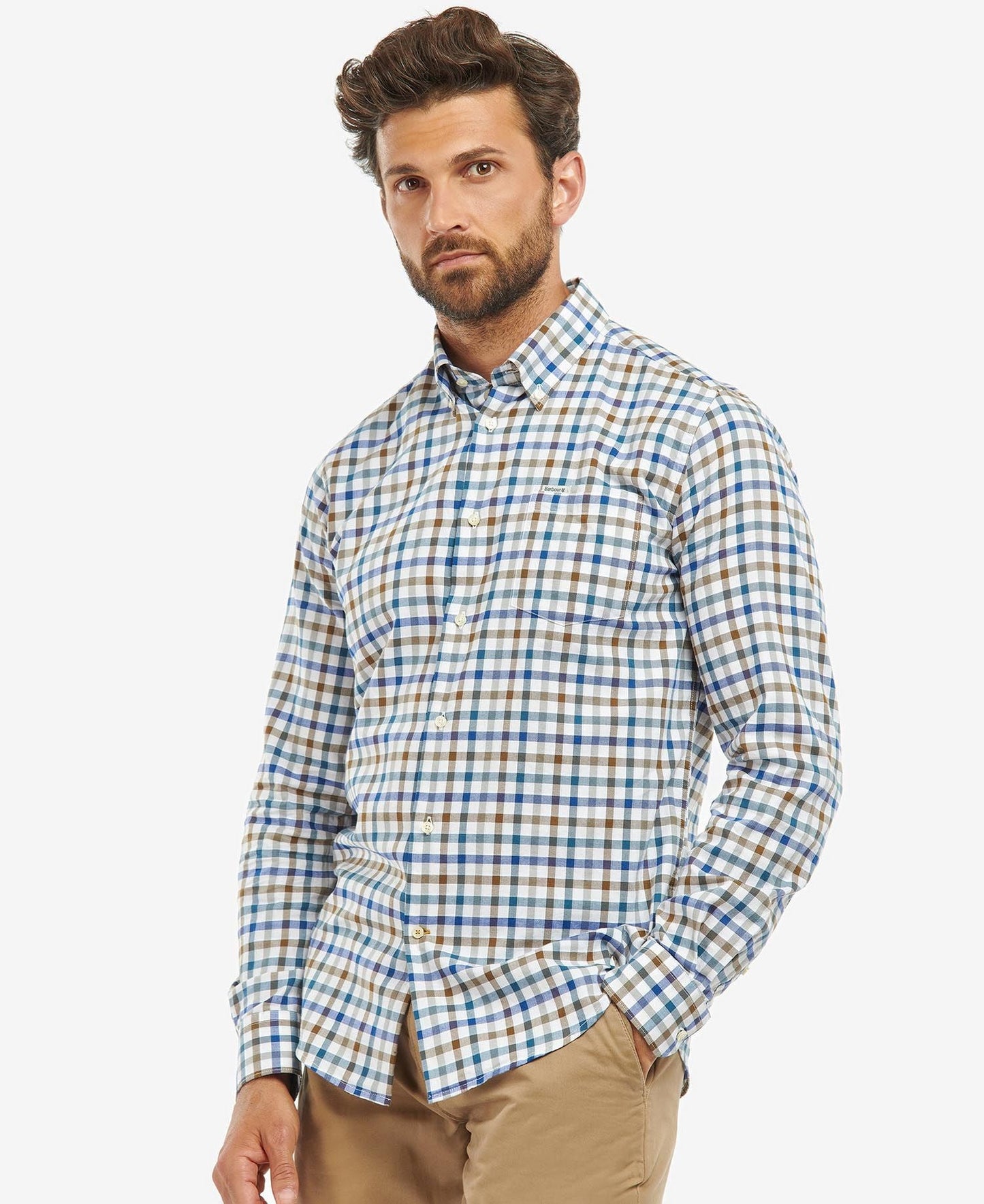 Men's Fawdon Tailored Fit Shirt - Stone