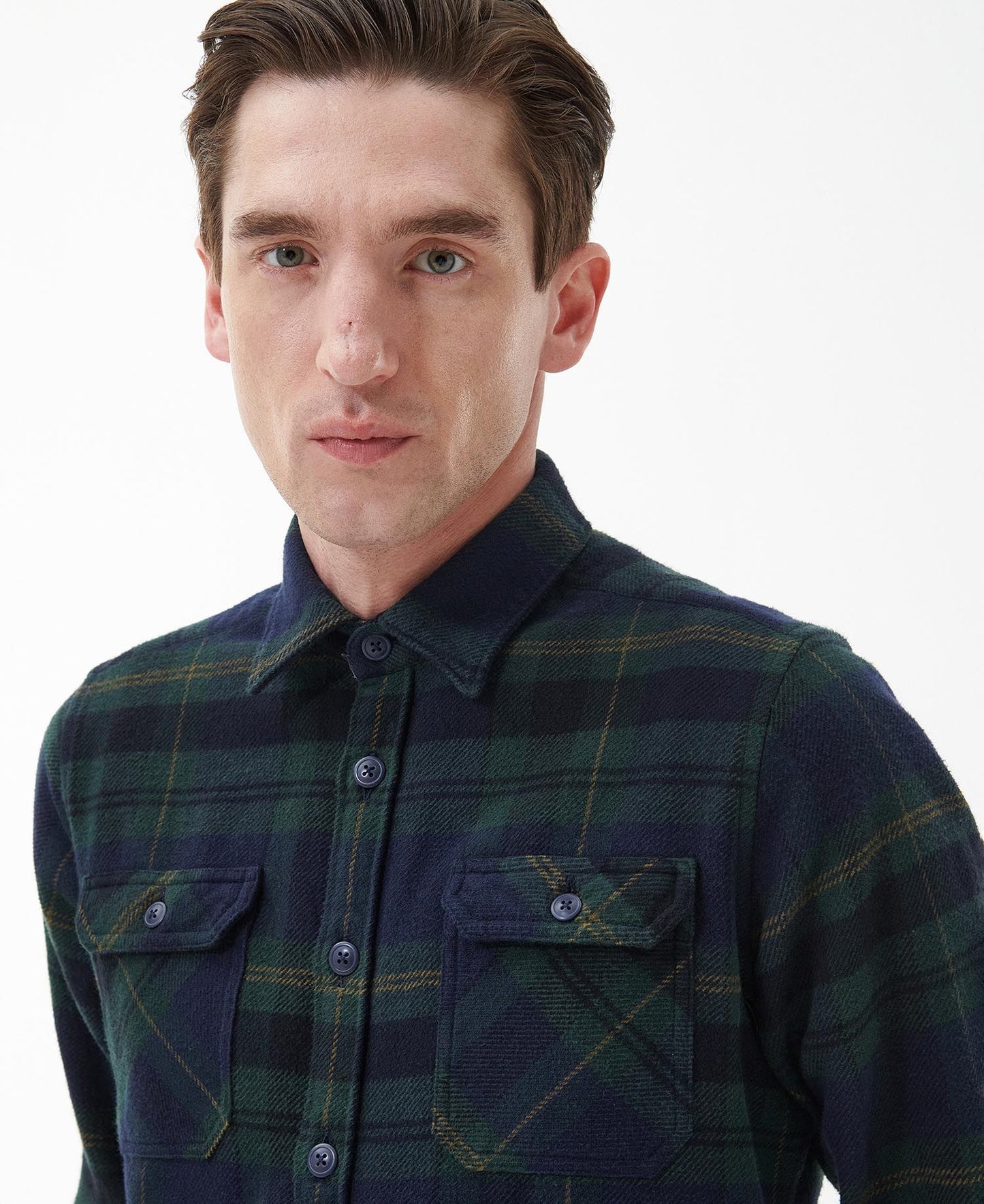 Snowcap Tailored Long-Sleeved Shirt - Navy