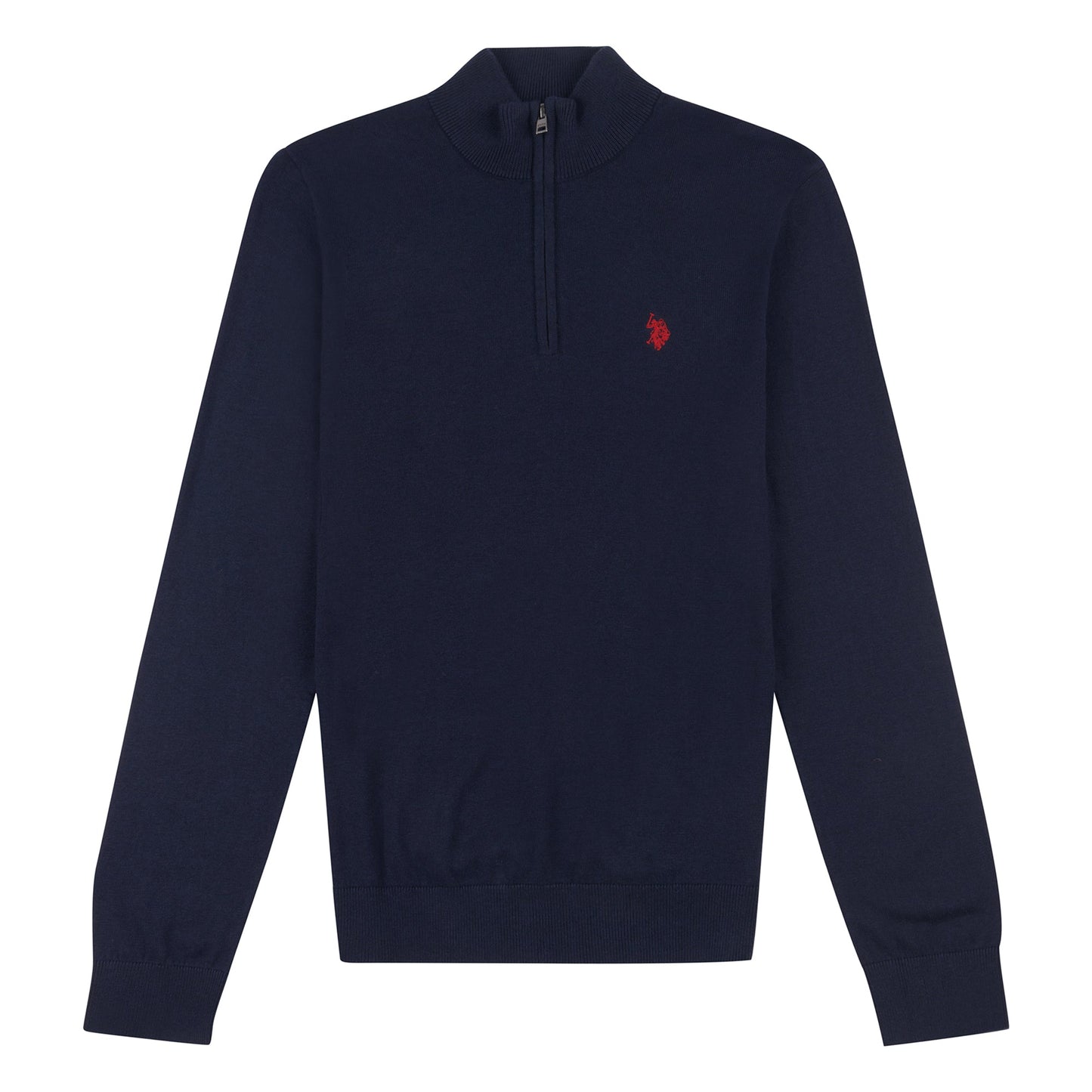 Mens Classic Fit 1/4 Zip Sweatshirt in Dark Sapphire Navy