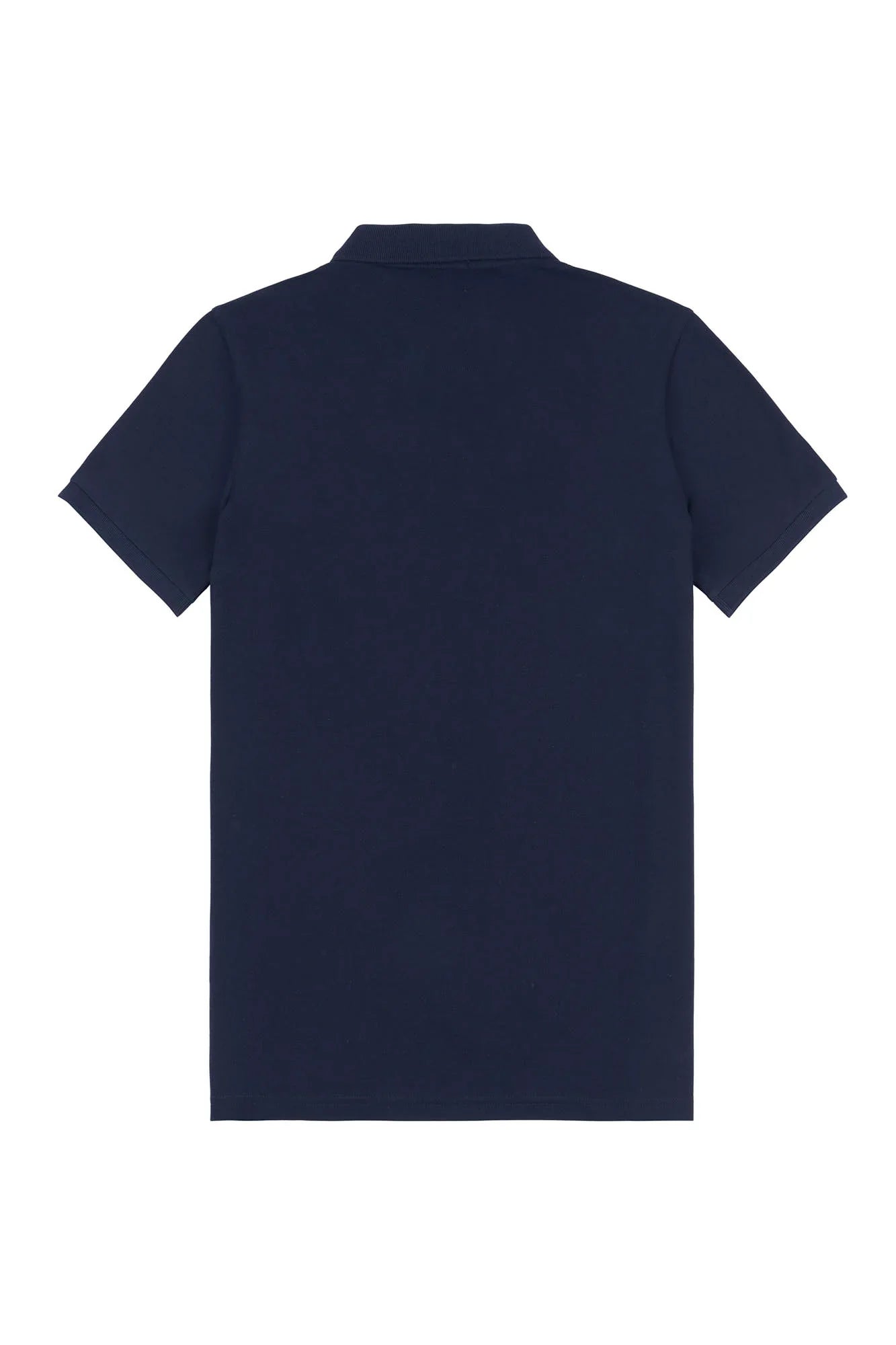 Mens Pique Polo Shirt in Dark Sapphire Navy / Haute Red DHM