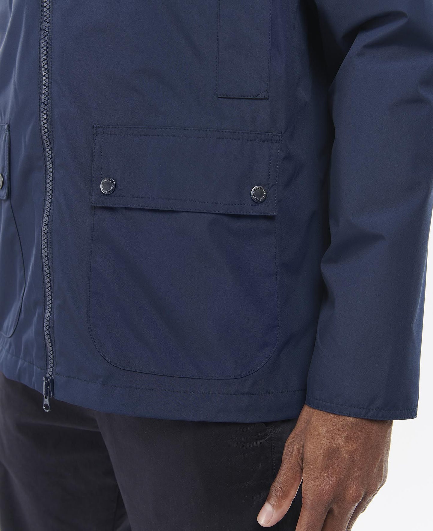 Hooded Domus Waterproof Jacket - Navy/Classic