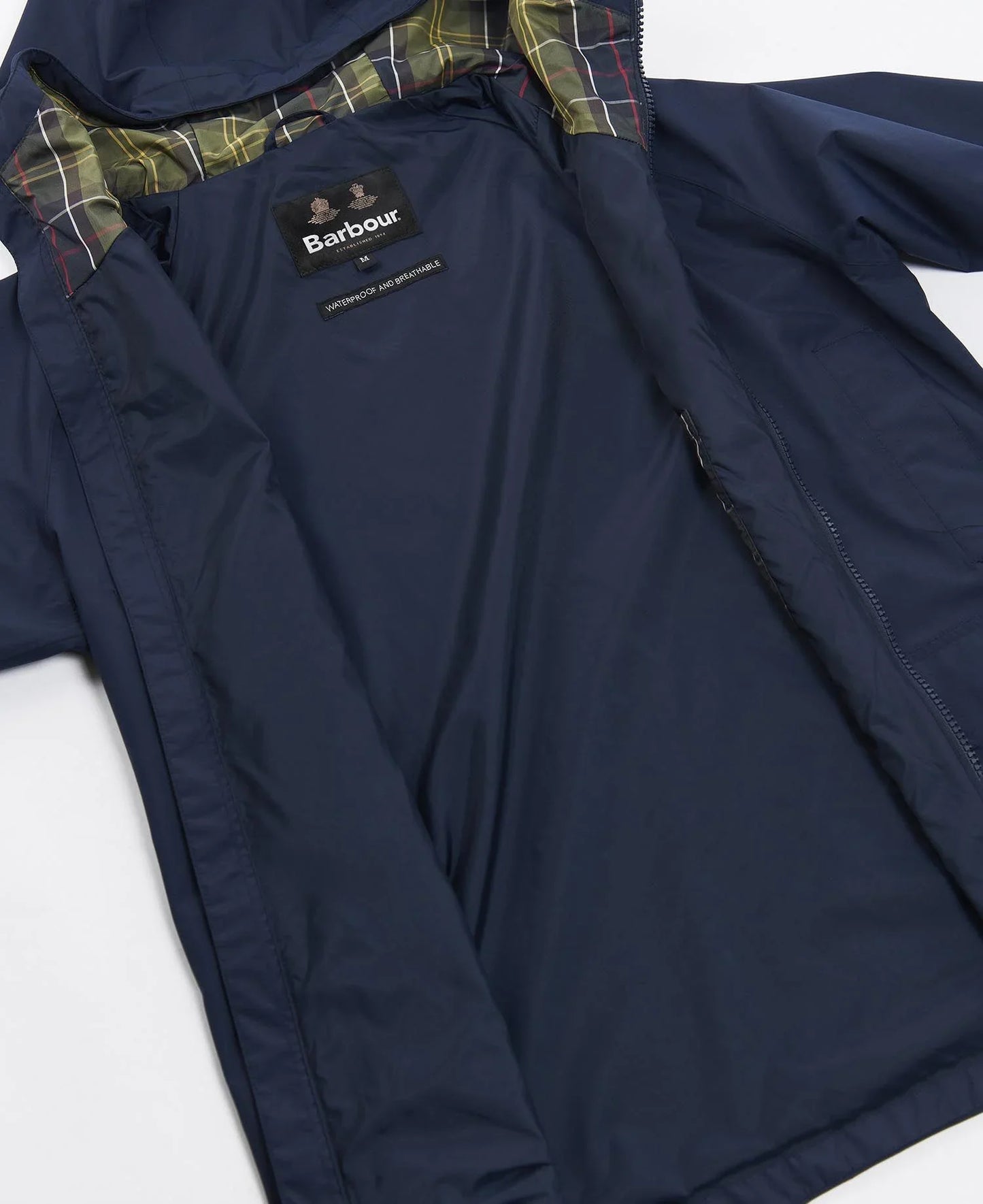 Hooded Domus Waterproof Jacket - Navy/Classic