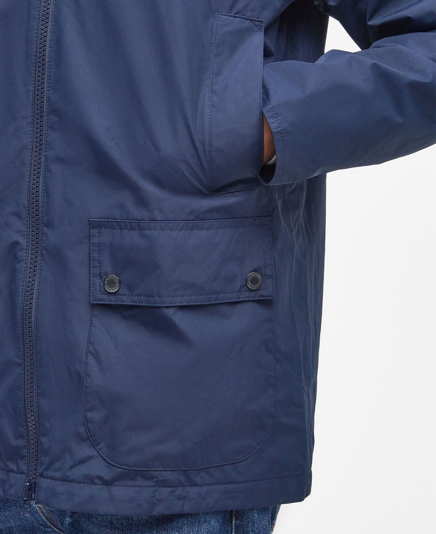 Hooded Domus Waterproof Jacket - Navy/Classic