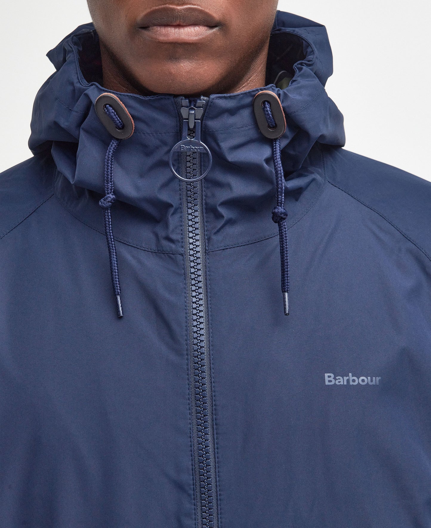 Hooded Domus Waterproof Jacket - Navy/Classic