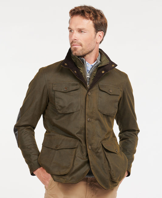 Ogston Wax Jacket - Olive