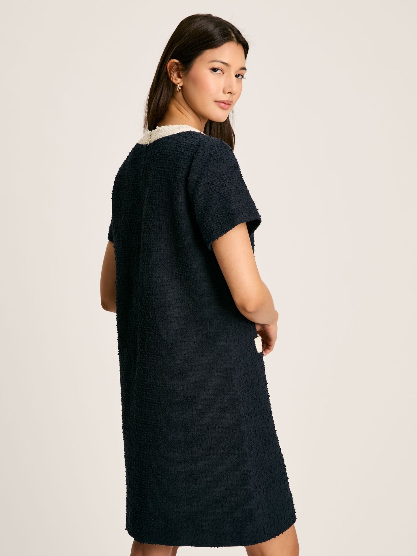 Celeste Navy Mini Boucle Dress