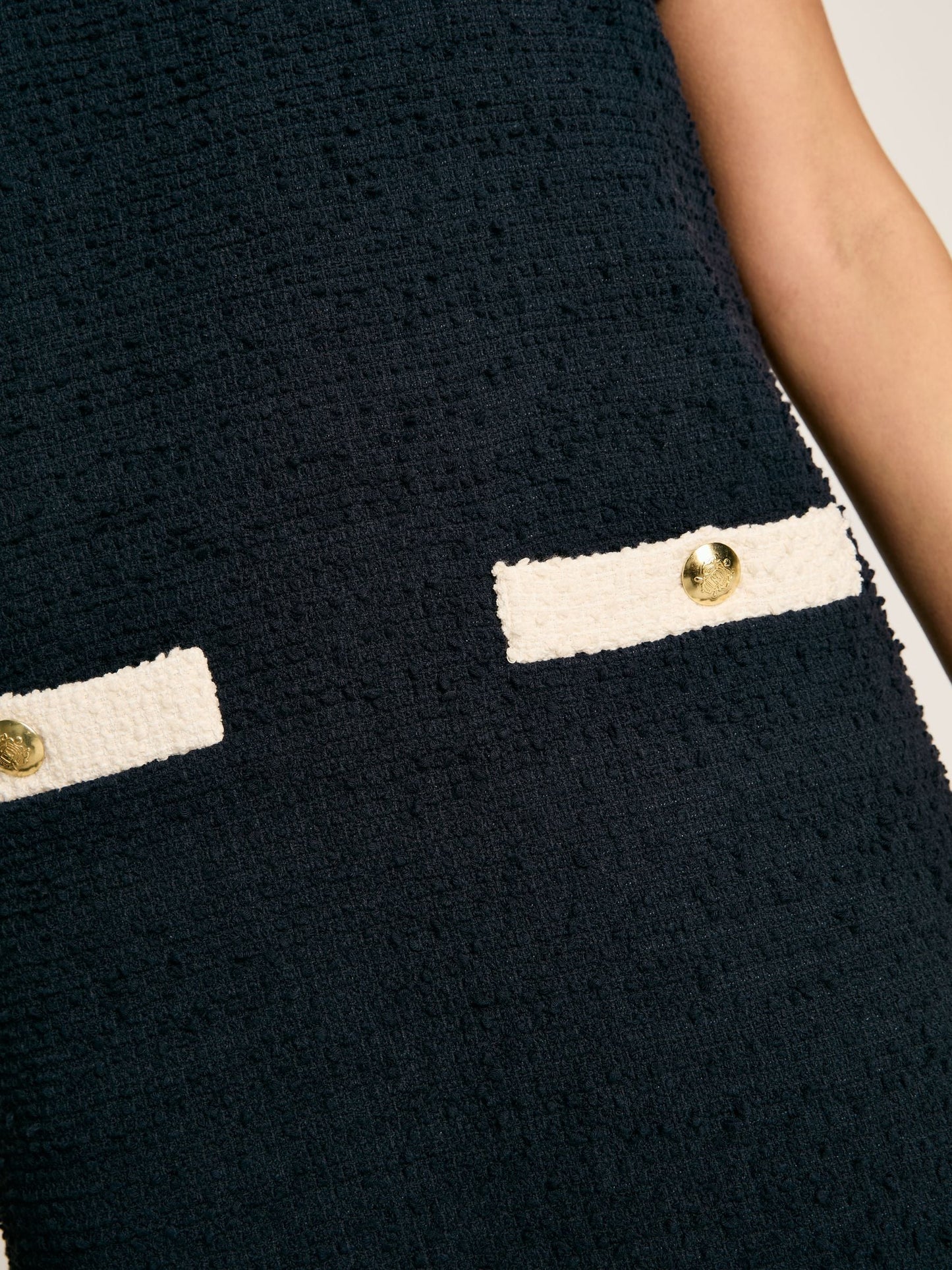 Celeste Navy Mini Boucle Dress