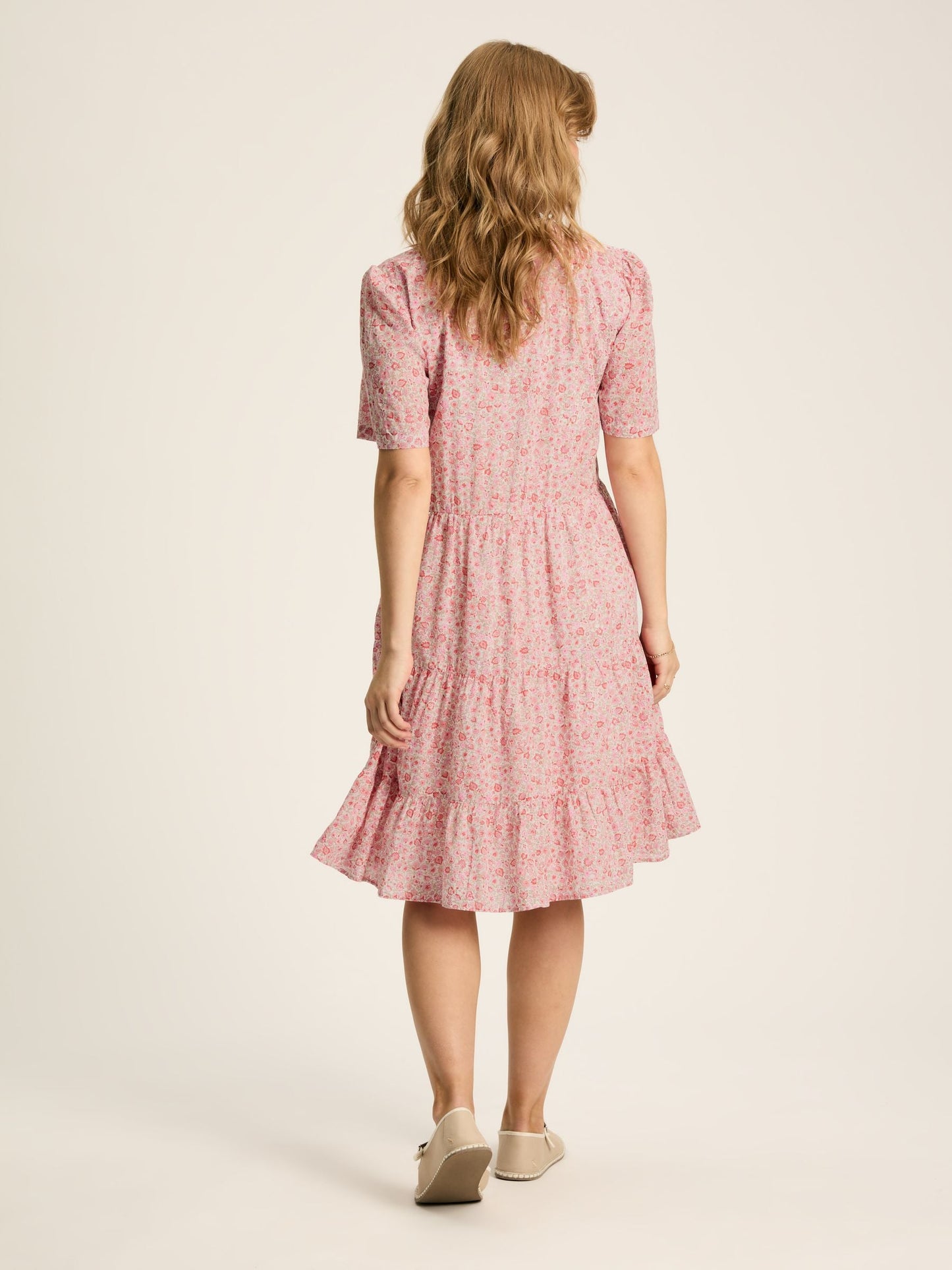 Ariella Pink Cotton Dress