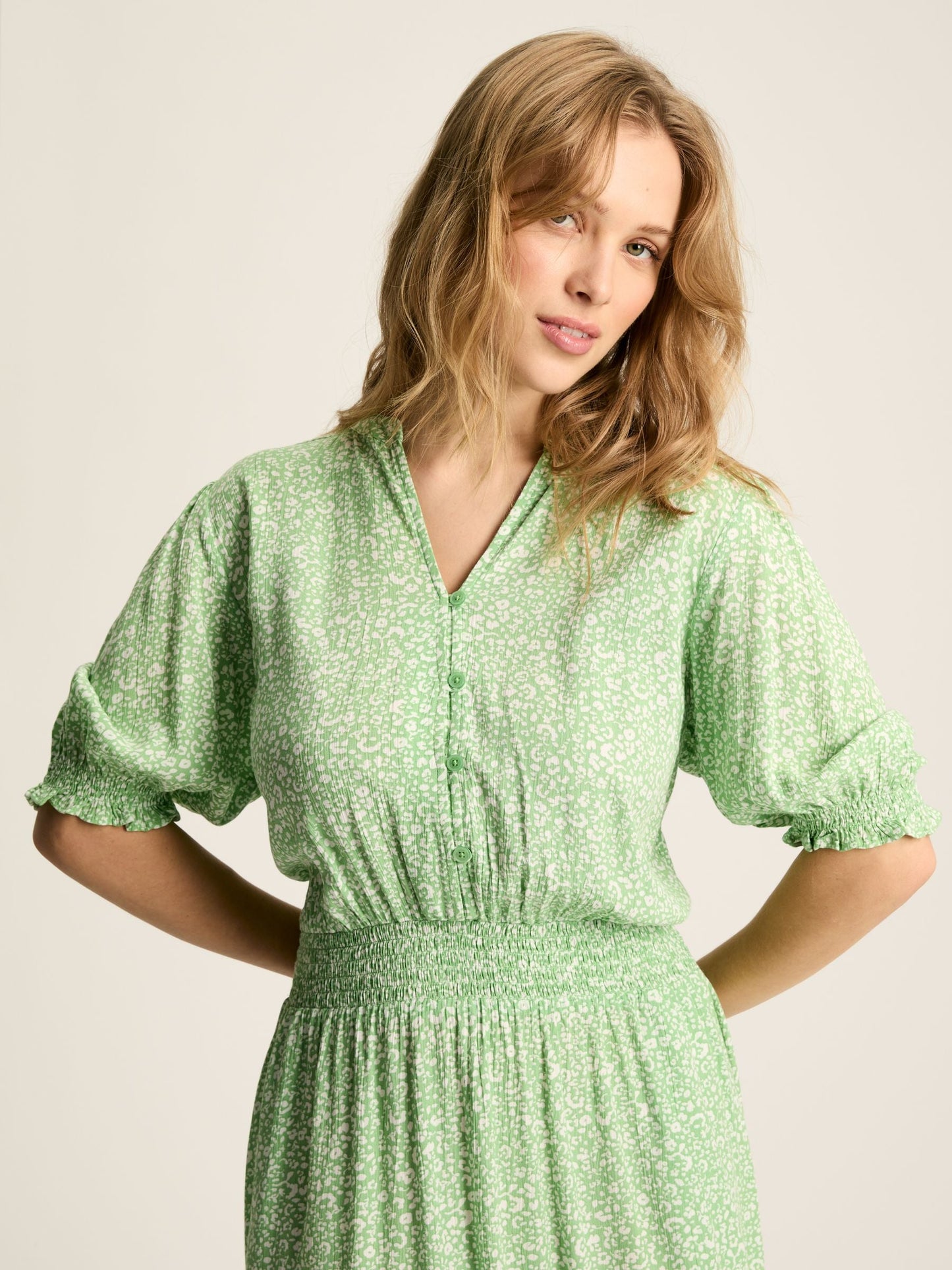 Laurie Green Viscose Midi Dress