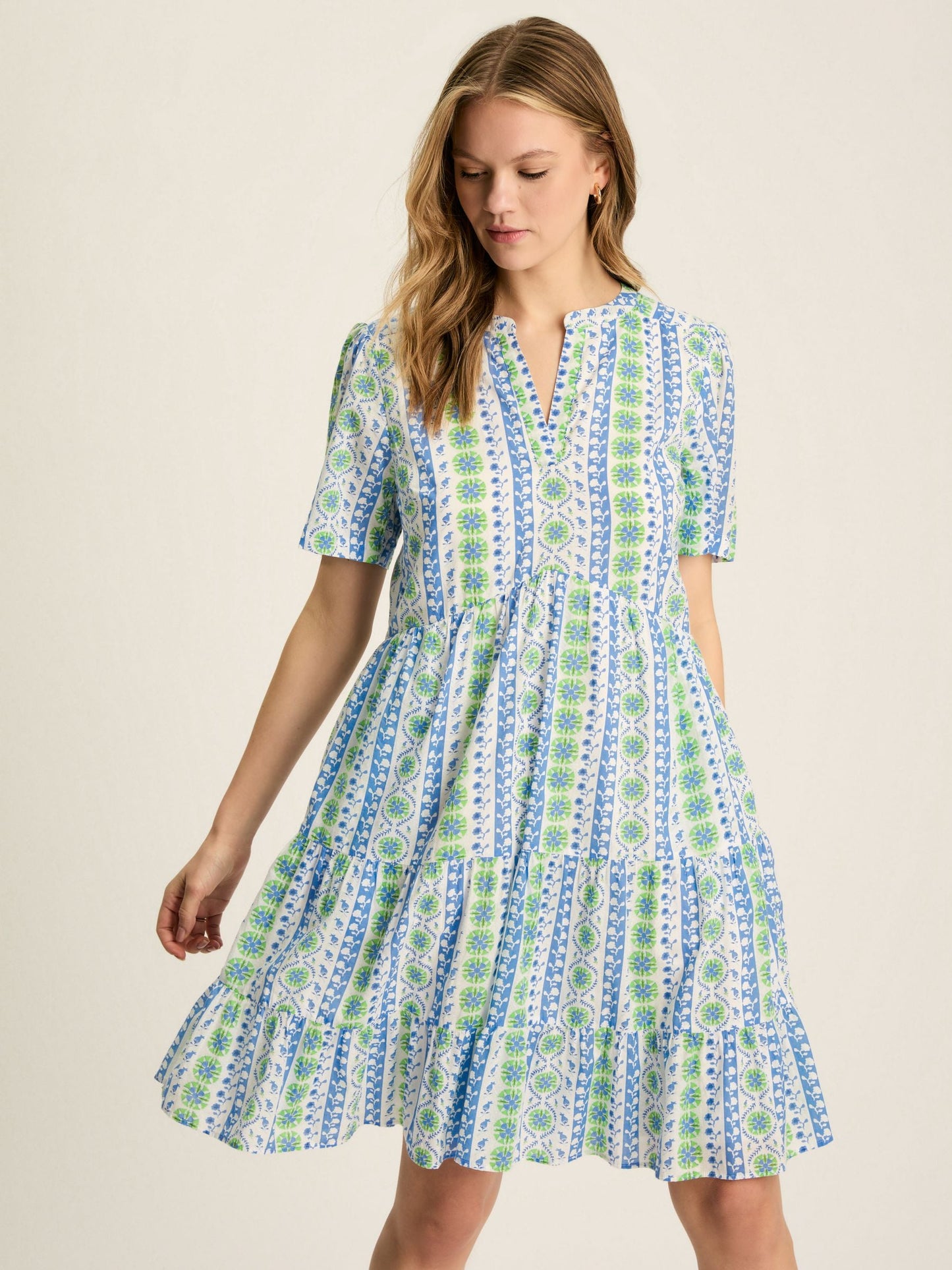 Ariella Blue Cotton Dress