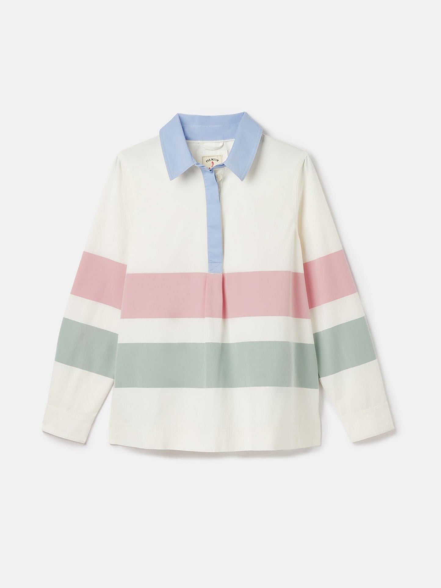 Brinley Chalk White Cotton Deck Shirt