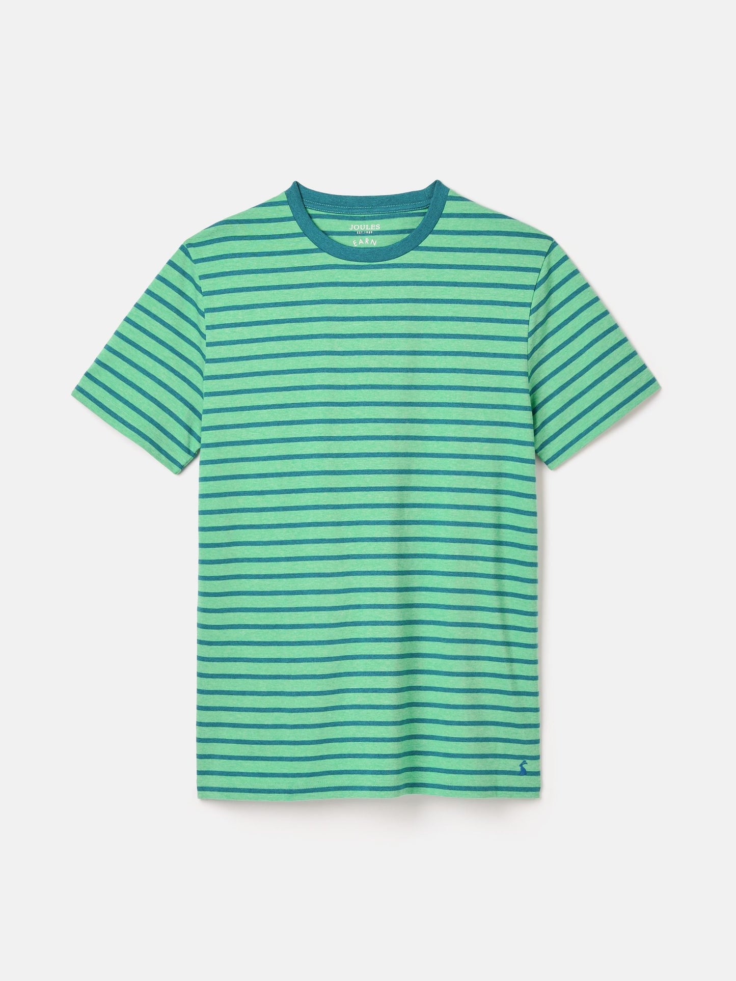 Boathouse Green Stripe Jersey Crew Neck T-Shirt