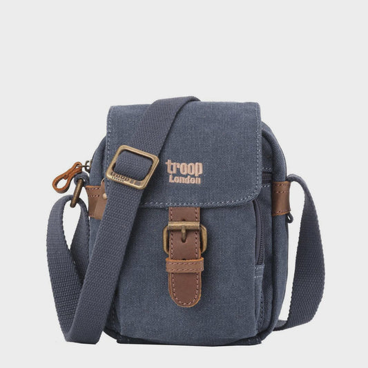 Troop London - Classic Across Body Bag - Blue TRP0213