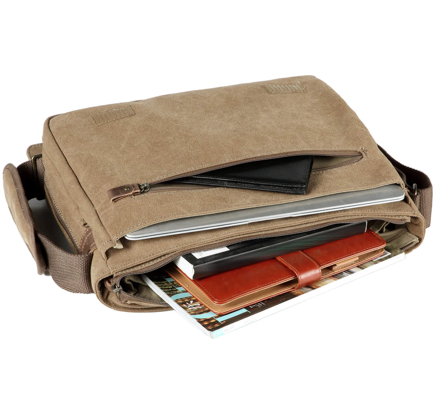 Canvas Laptop Messenger Bag - TRP0240