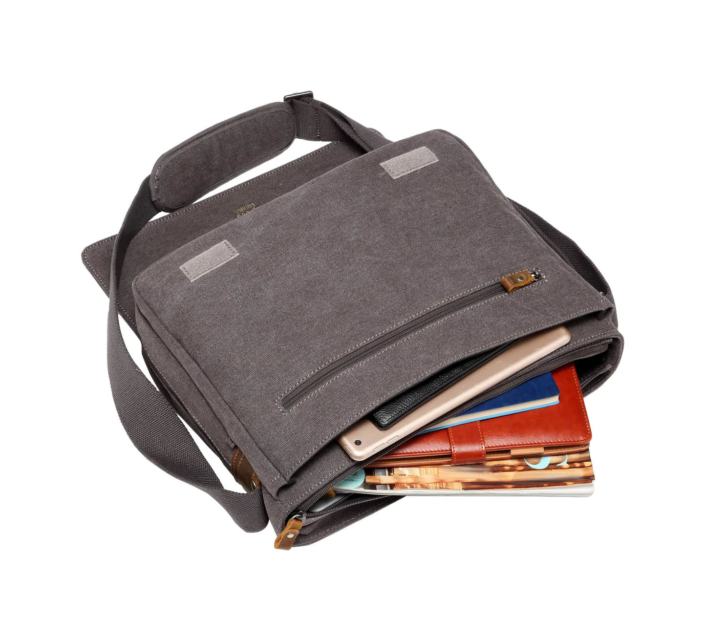 Canvas Laptop Messenger Bag - TRP0240