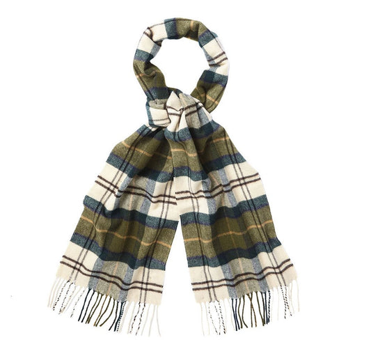 Wool Cashmere Tartan Scarf - Ancient