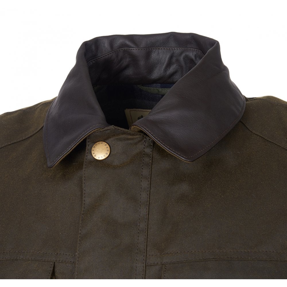 Men's Hebden Wax Jacket - Olive