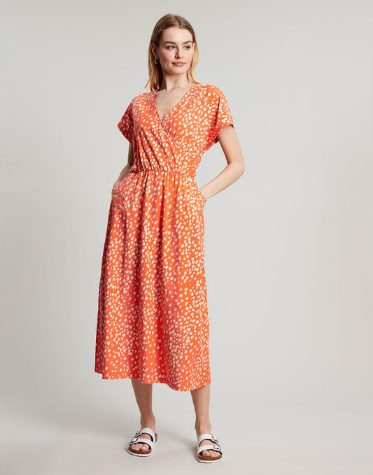 Vivian Midi Jersey Wrap Dress