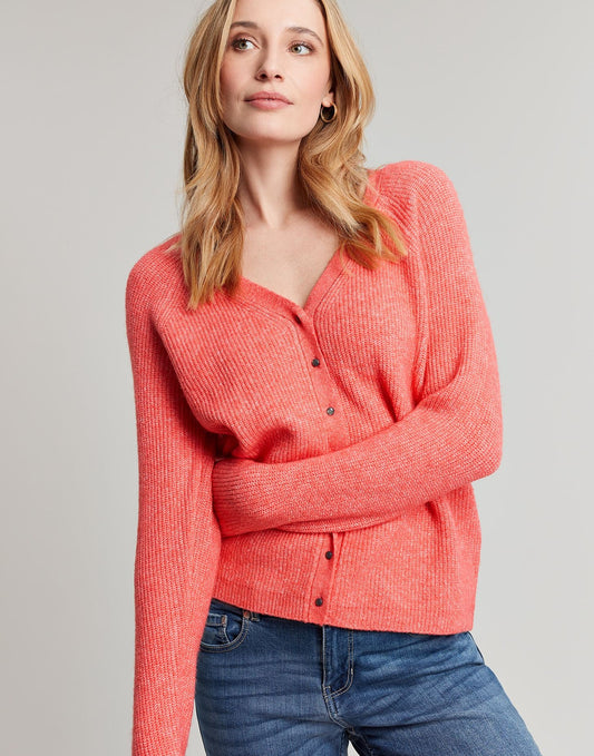 Rosy Reversible Cardigan - Orange