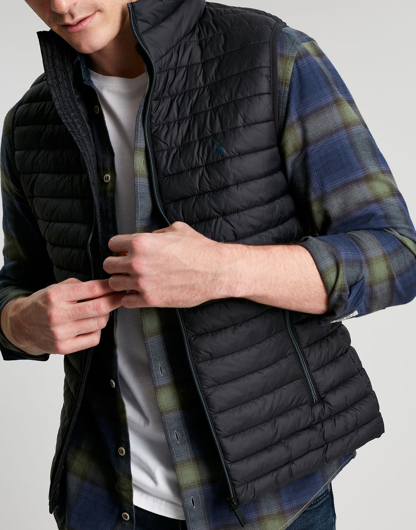 Men's Snug Family Packable Padded Gilet - Black