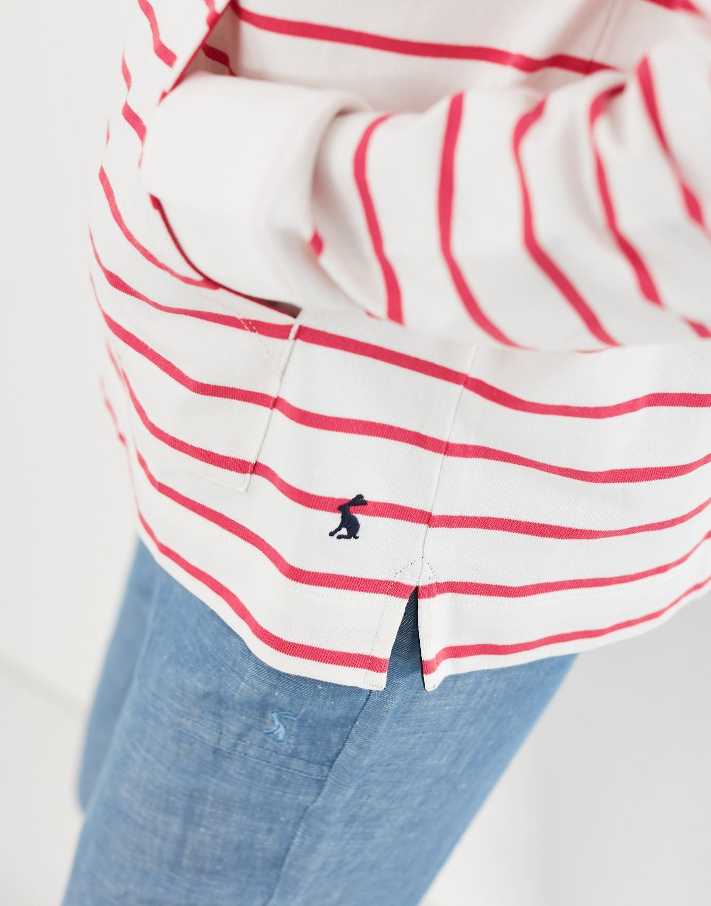 Harlton Stripe Funnel Neck Sweatshirt