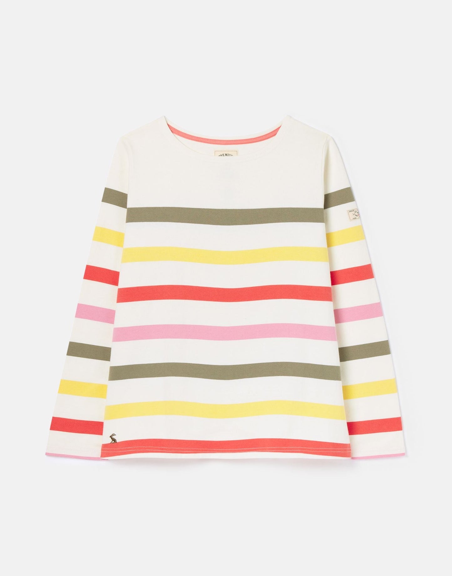 Harbour Stripe Long Sleeve Jersey Top - Multi Stripe