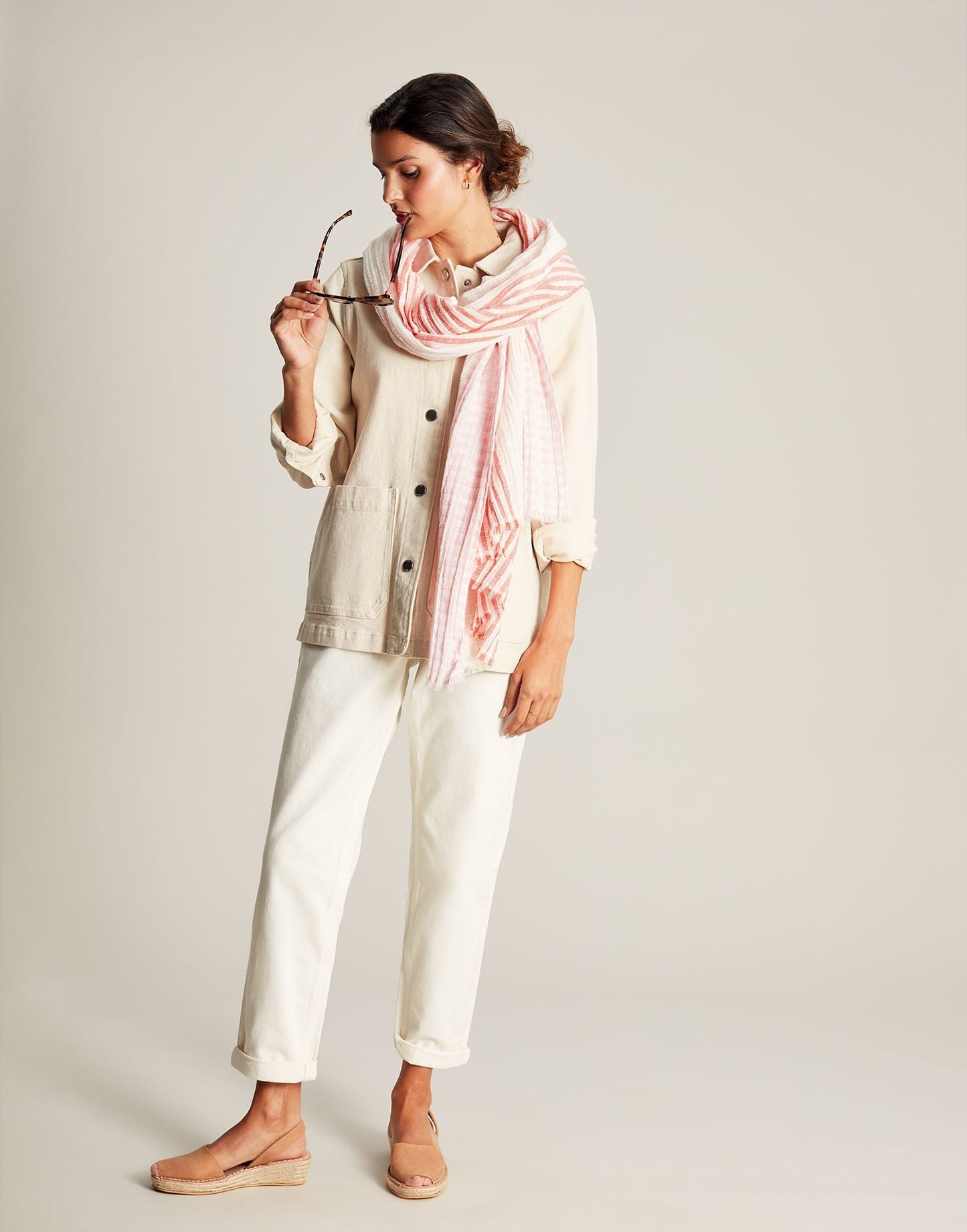 Orla Texture Scarf - Multi Pink