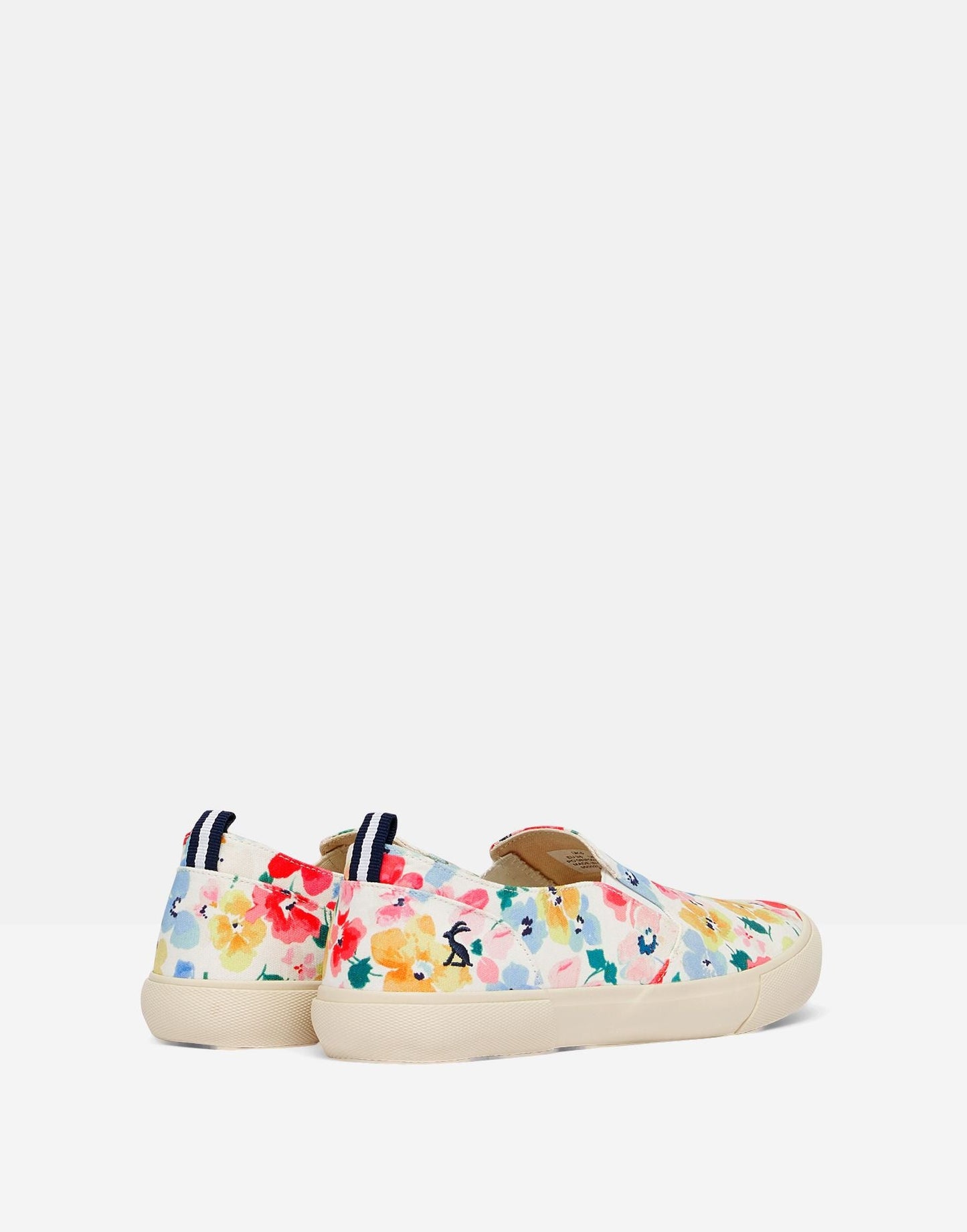 Fay Slip on Trainers - White Floral