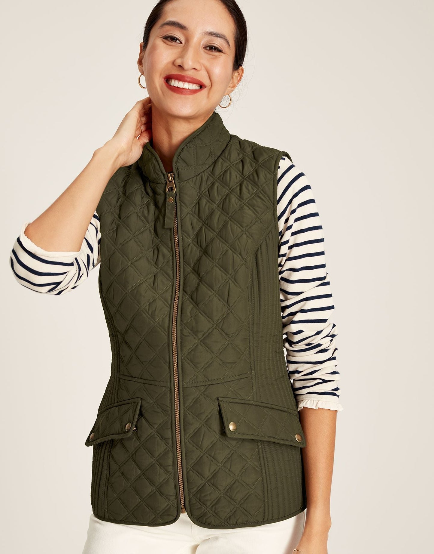 Minx Quilted Gilet - Heritage Green