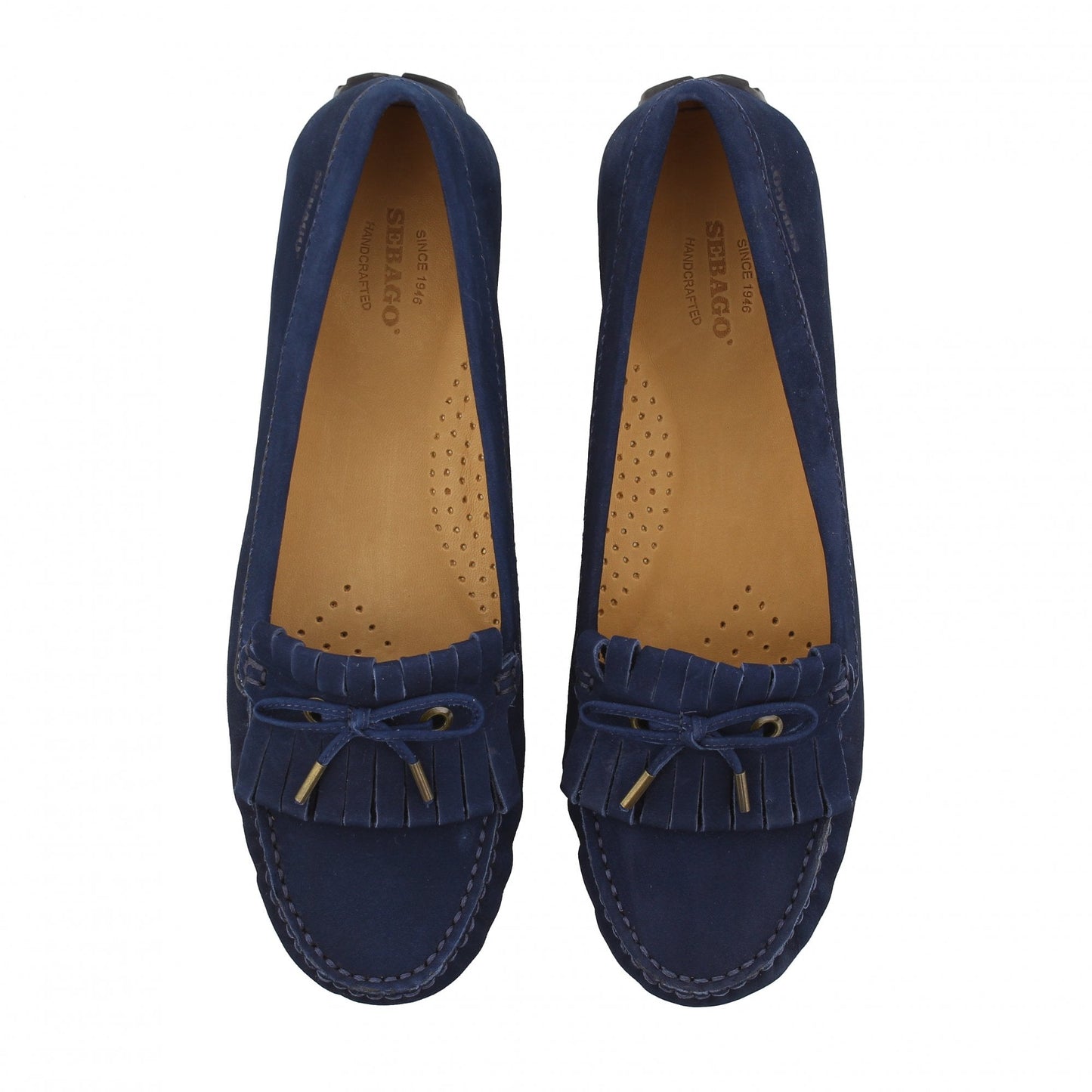 Harper Kiltie Tie  Nubuck Shoe - Navy