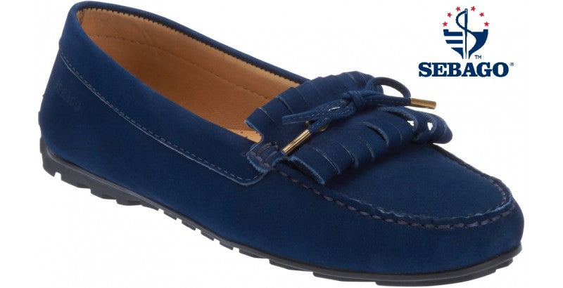 Harper Kiltie Tie  Nubuck Shoe - Navy