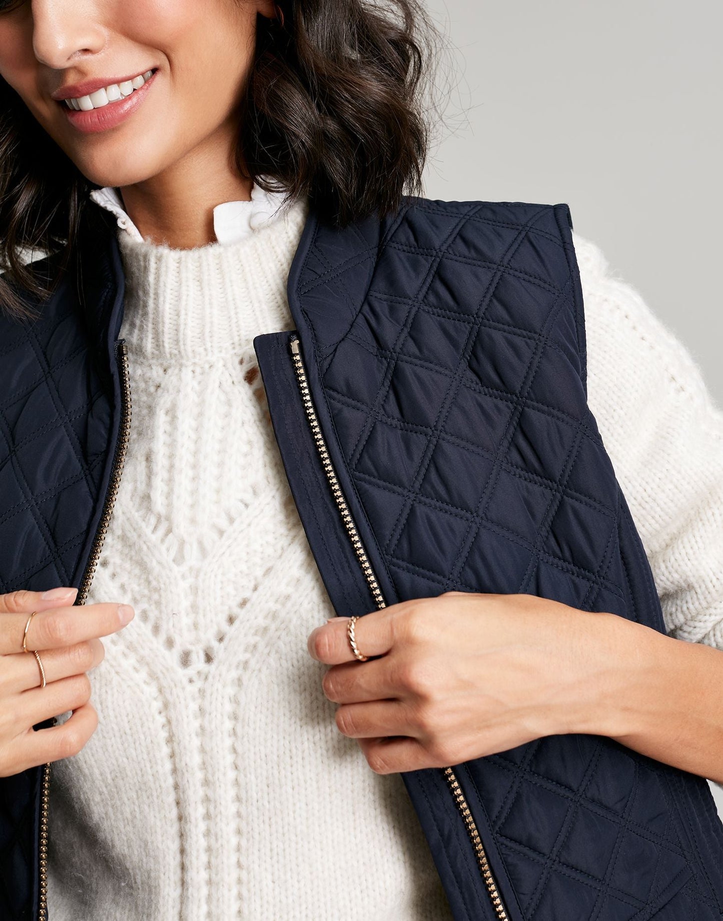 Minx Quilted Gilet - Marine Navy